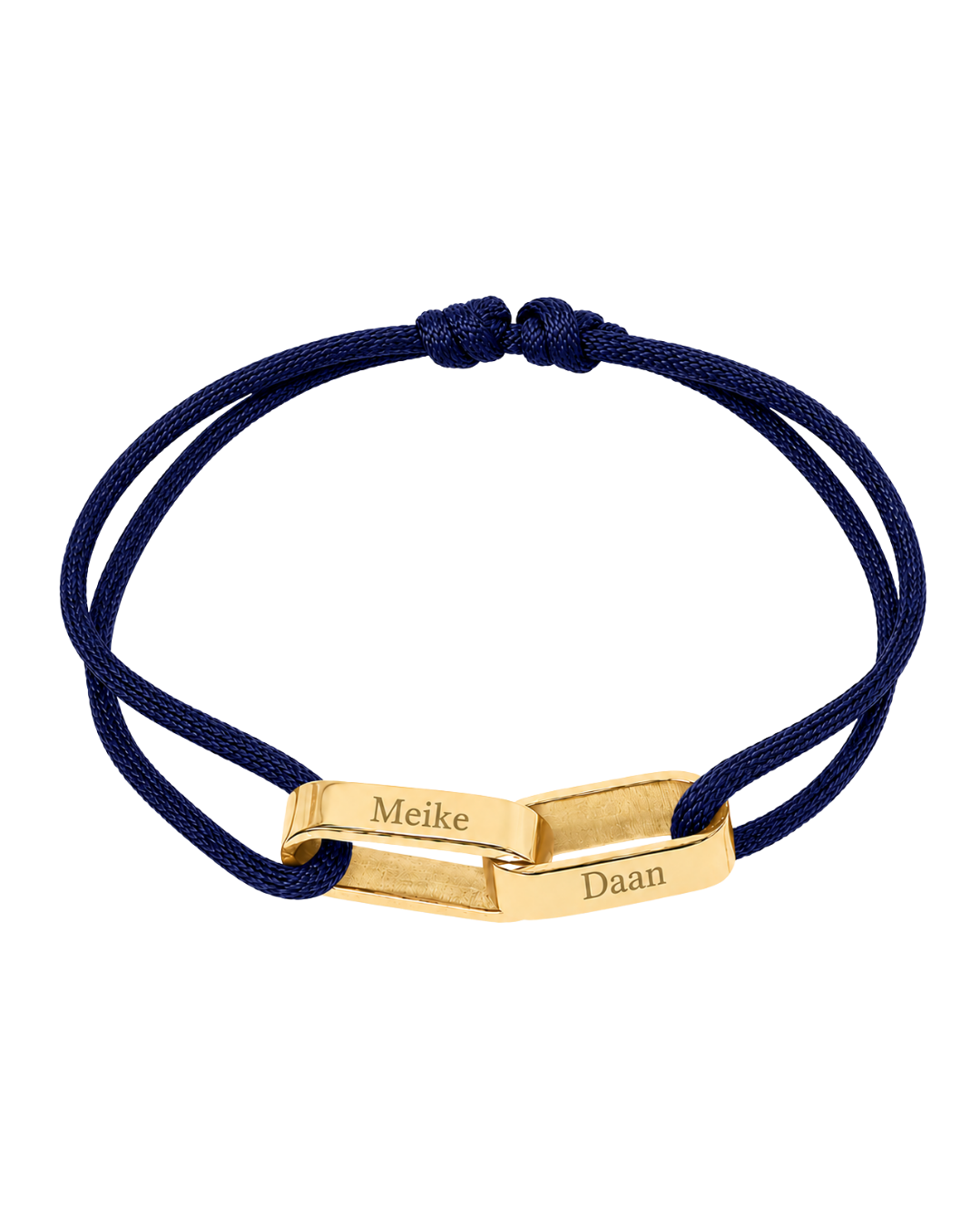 Schakel koord armband