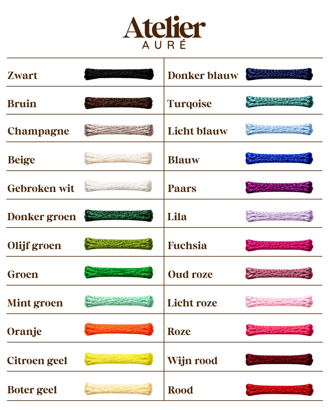 Kids tag koord armband